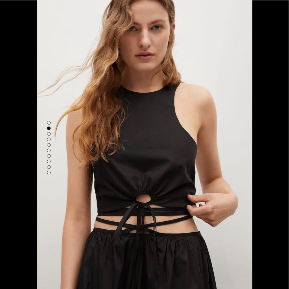 Mango bow crop top